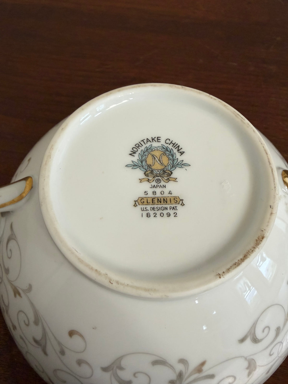 Vintage Noritake Glennis Sugar Bowl - No Lid