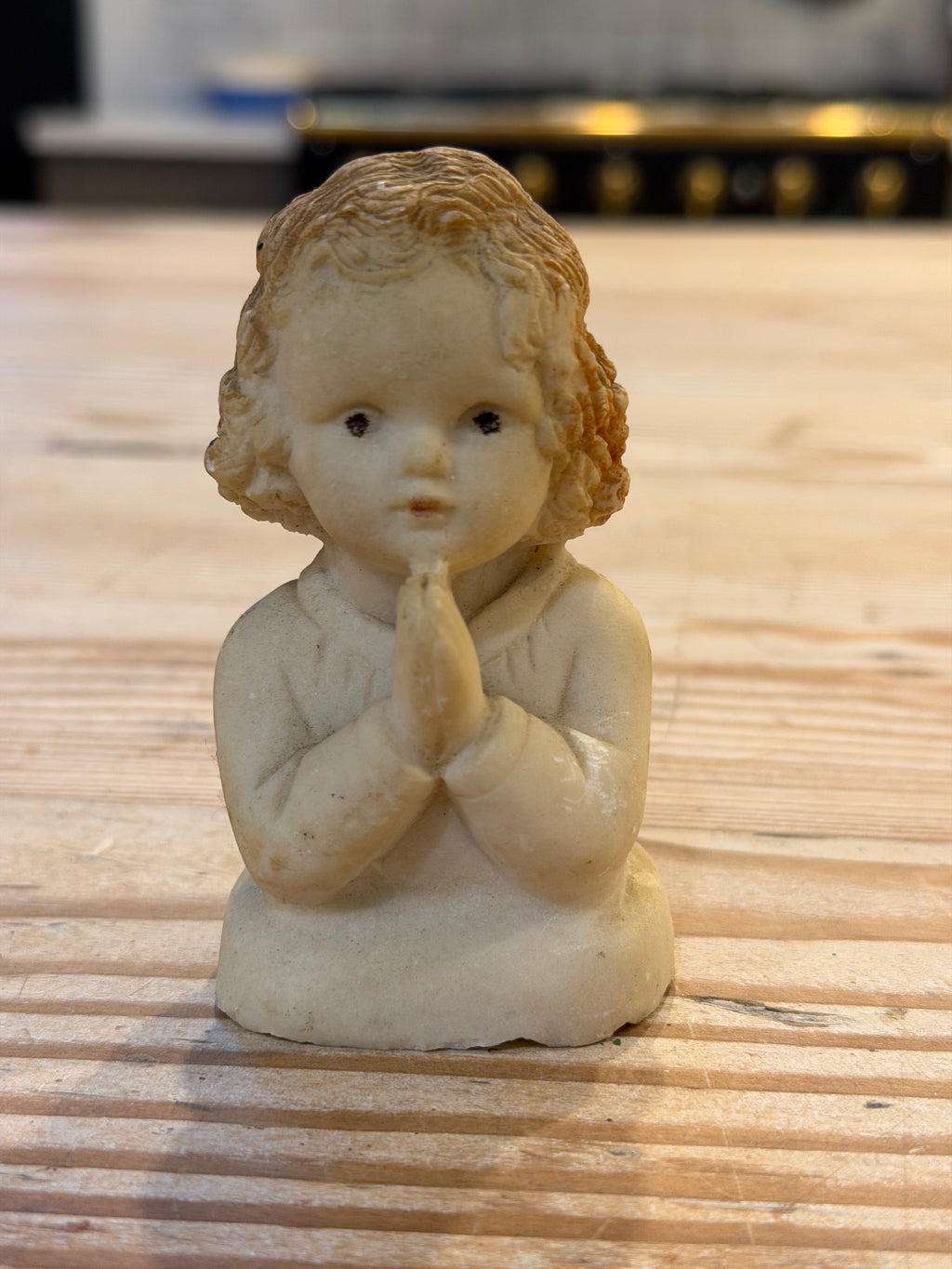 Vintage Chalk praying child