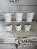 Metal wall hanging pots set