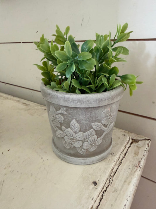 Small planter with greenery