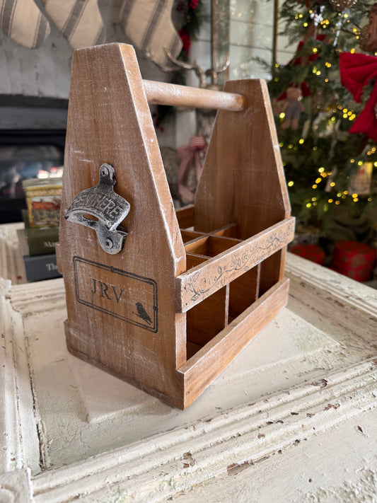 Hand Painted & Stenciled Tote