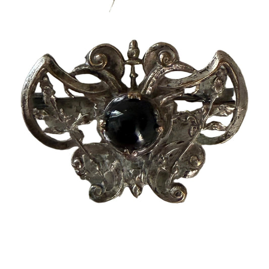 Antique Onyx Broach