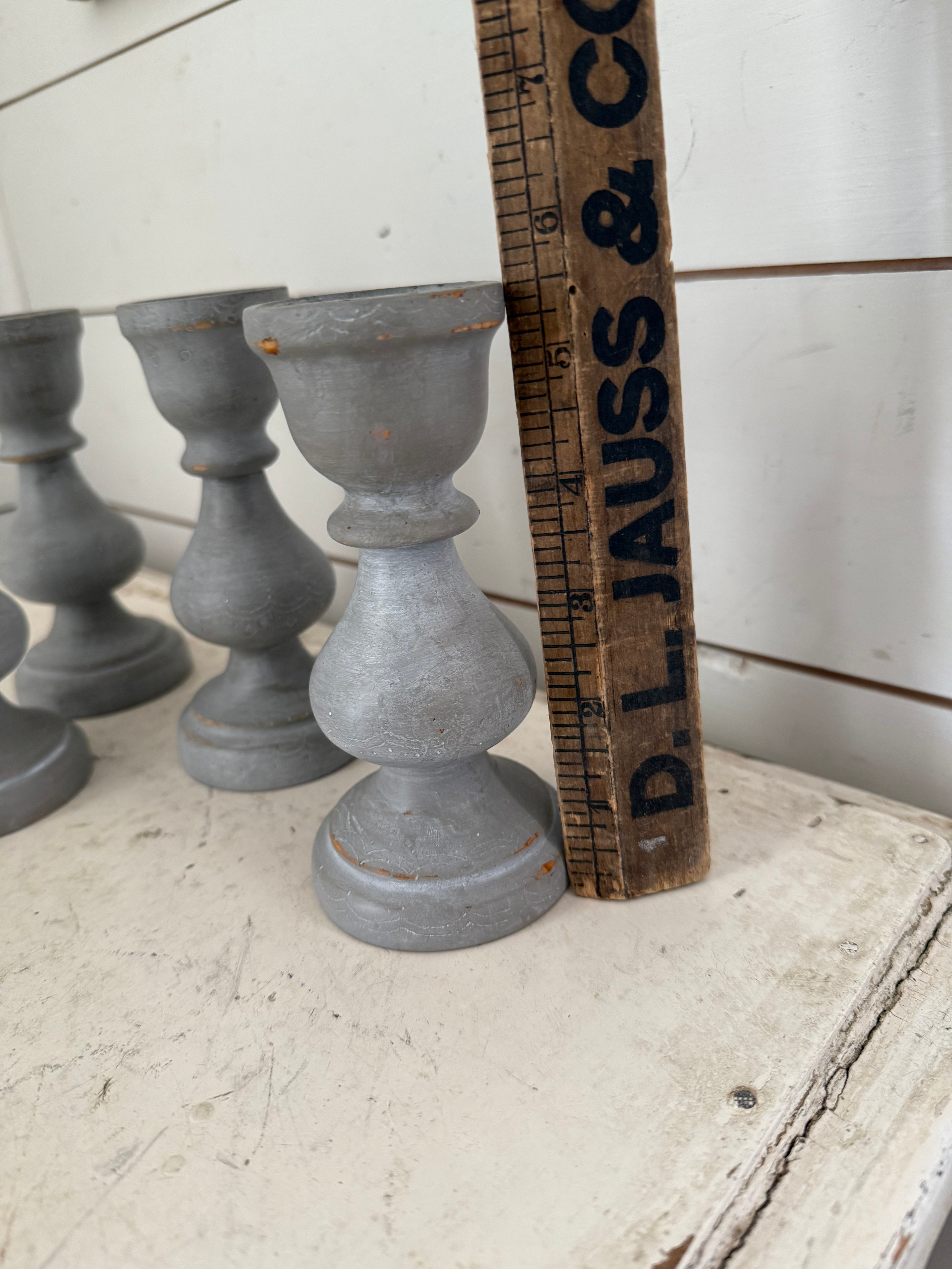 Small Wood Hand turned candlestick sold individually
