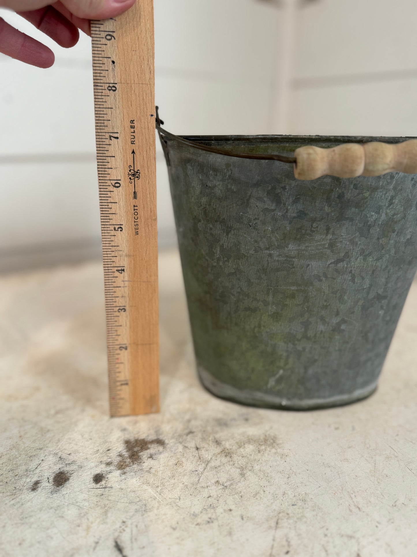 Smal Galvanized Half Bucket