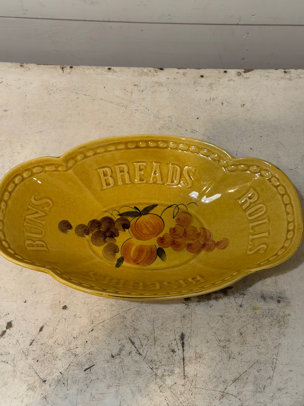 Mid Century Los Angeles Pottery Bread Bowl