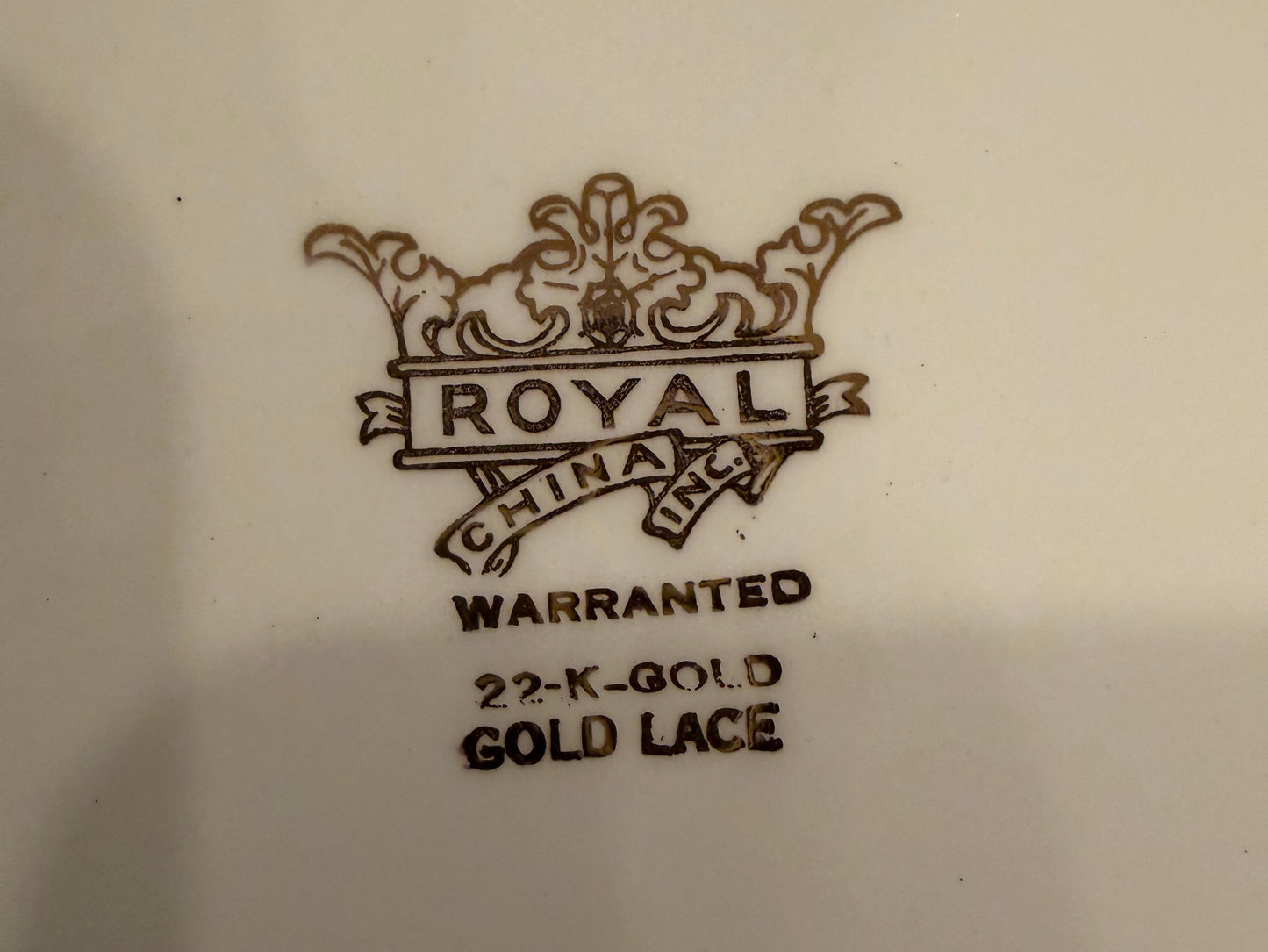 Royal China Co. Gold Chintz Creamer