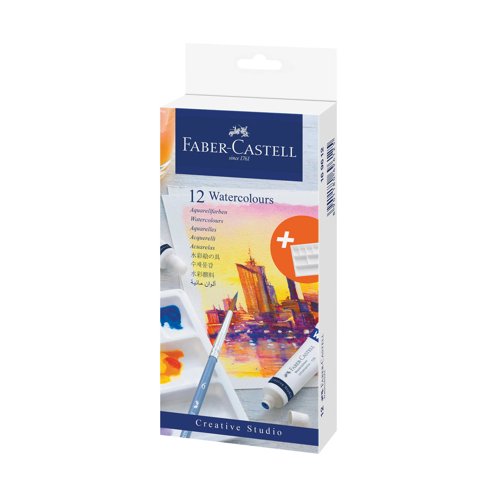 Watercolors, Set of 12 Paint Tubes for Artists