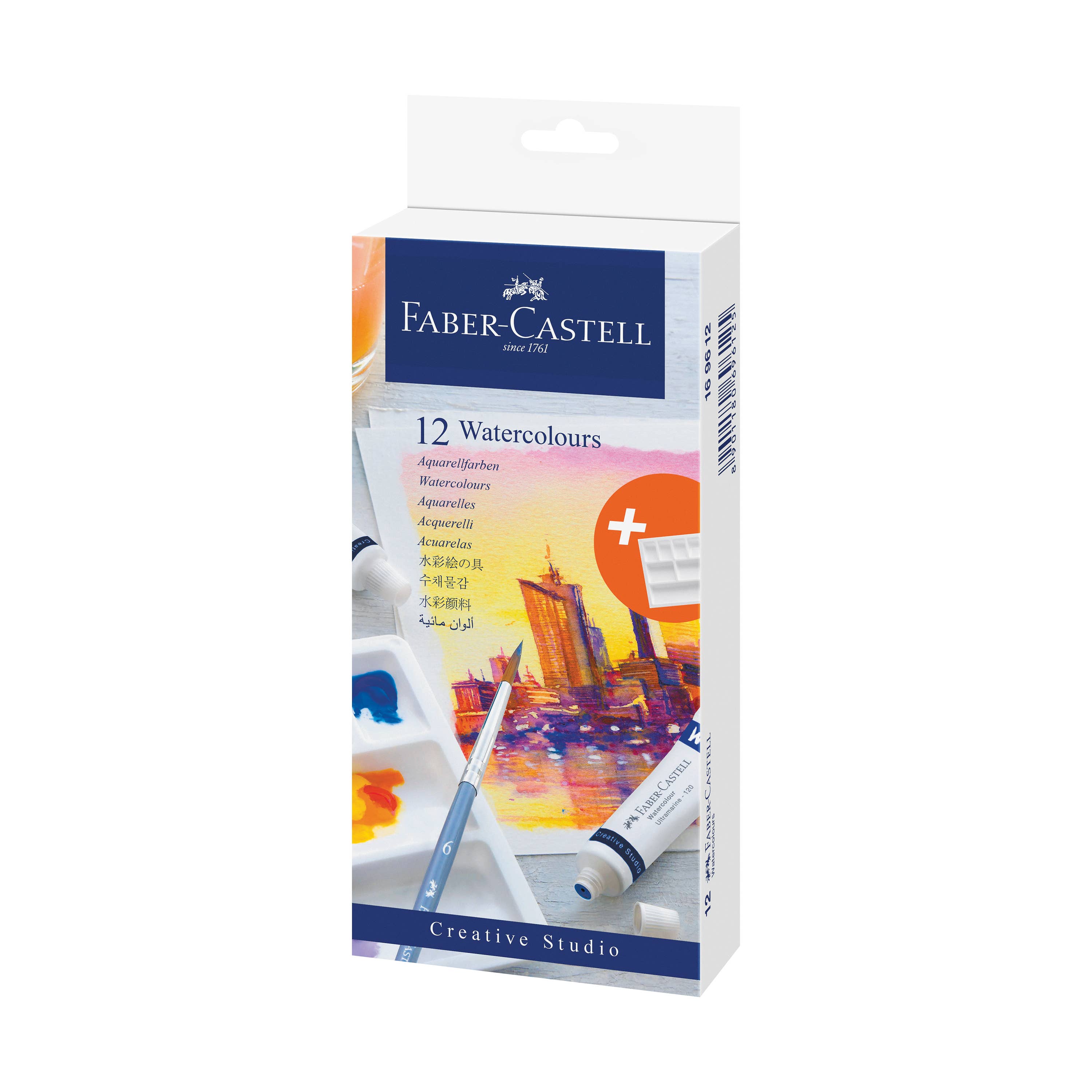 Watercolors, Set of 12 Paint Tubes for Artists