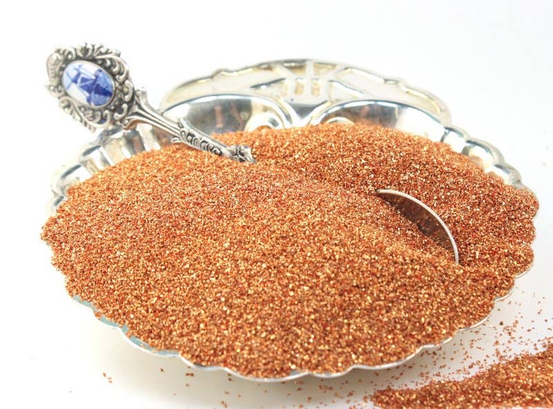 Copper - German Glass Glitter - Fine Grain, 25g Retail Jars