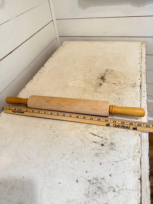 Chunky rolling pin will get handles painted and oiled food safe