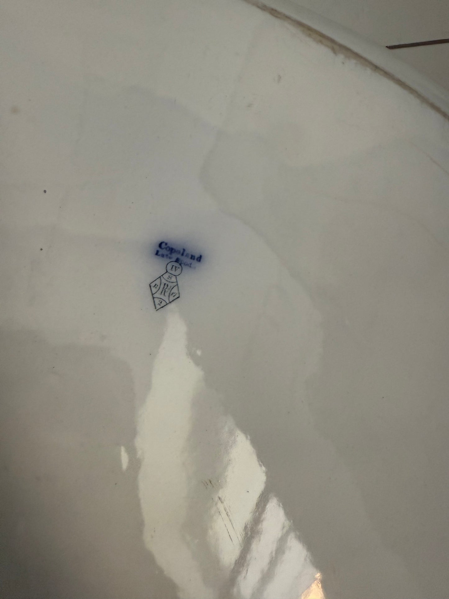 1800’s ANTIQUE Copeland Late Spode pottery Platter - Flow Blue