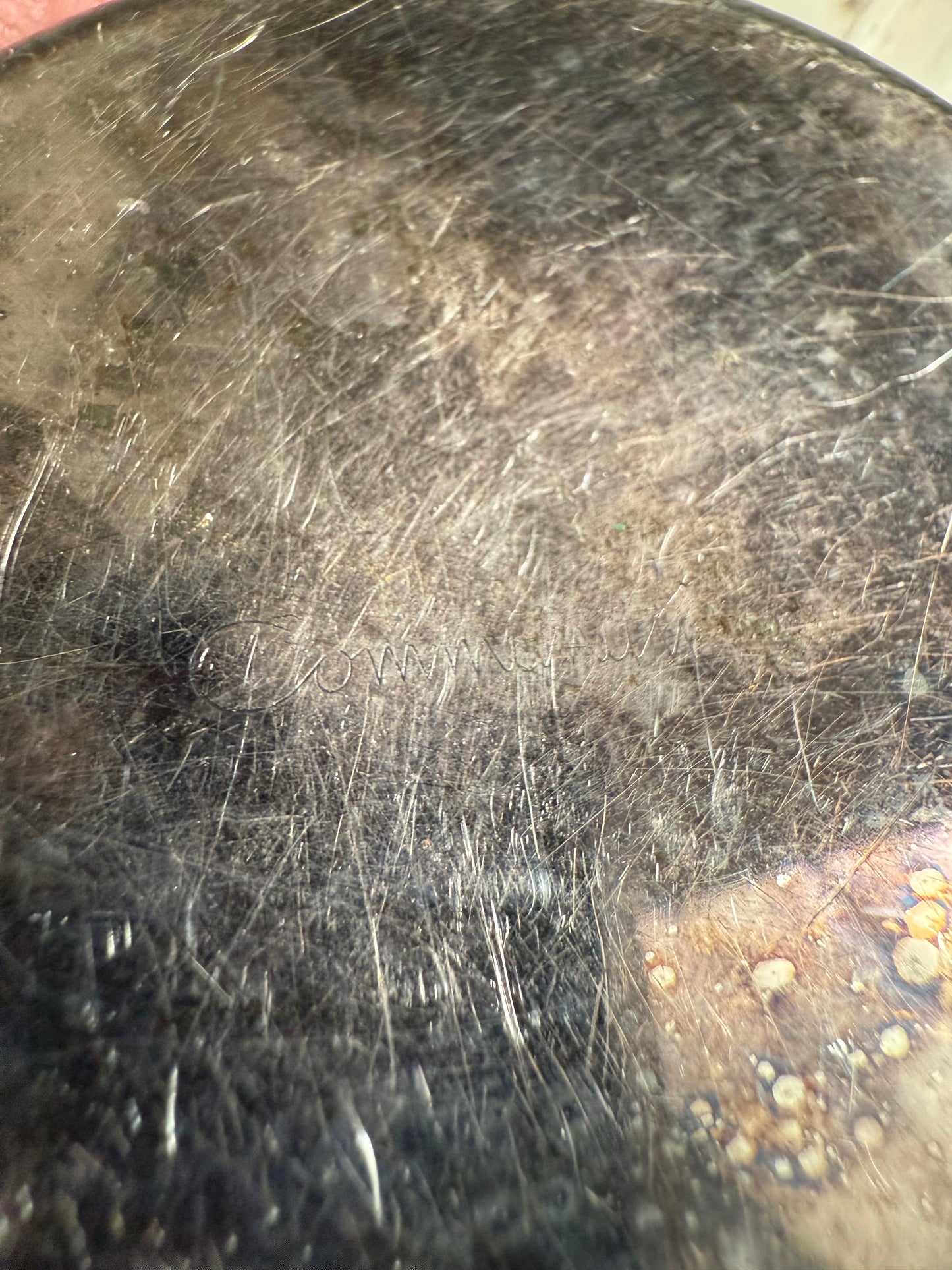 Silver plated baby cup made by community