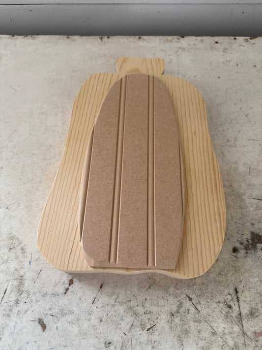 Unfinished pumpkin craft