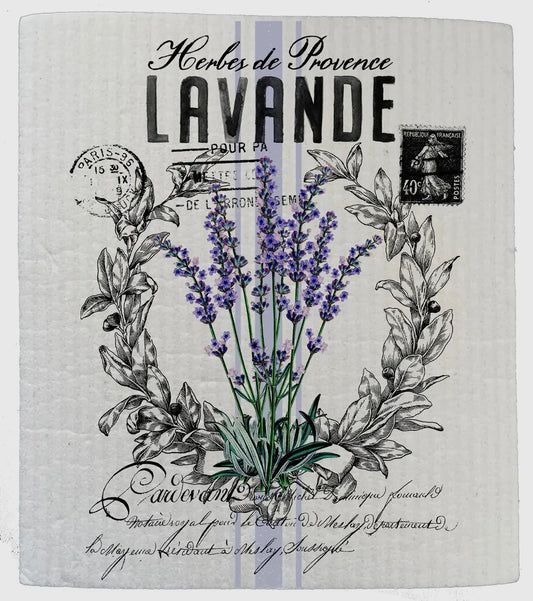 French Lavender Kitchen Swedish Dish Cloth