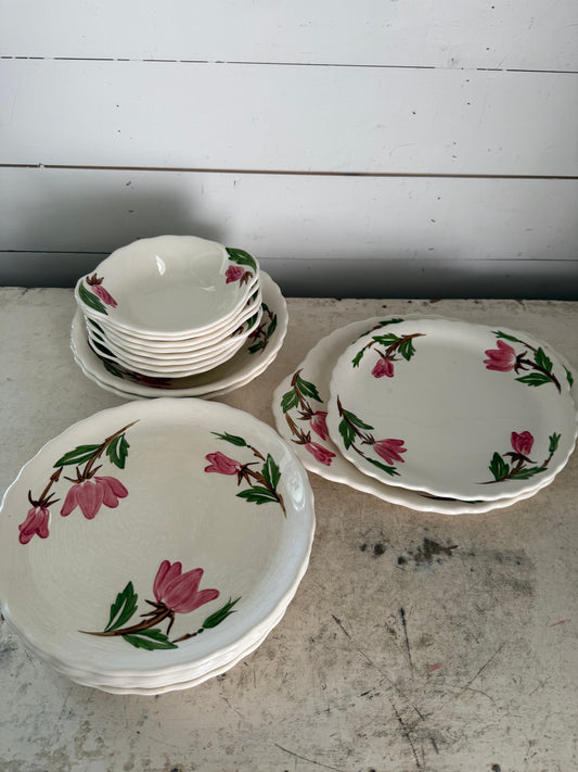 Vintage 1940s Continental Kilns Green Arbor