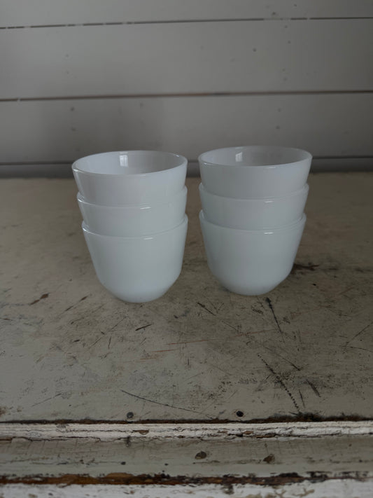 Milk glass Ramekins Sold Individually