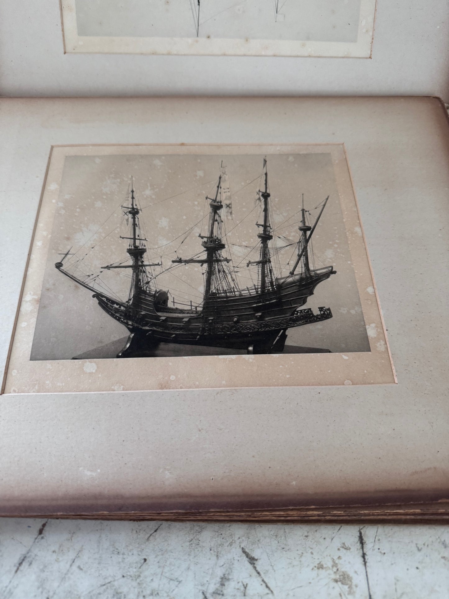 Sailing Ship Models Book - 9 matted plates