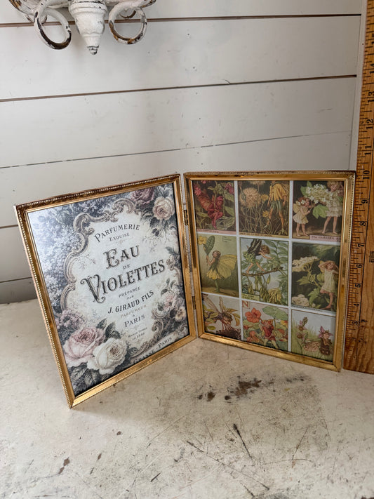 Double Brass Frame with Prints