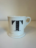 Anthropologie monogram mug letter T