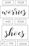 Leave Your Worries Sign Bar Kit | JRV Stencil Designed by Debi from Debi's Design Diary