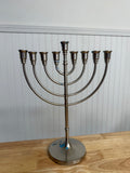 Metal Menorah - Wax will be removed
