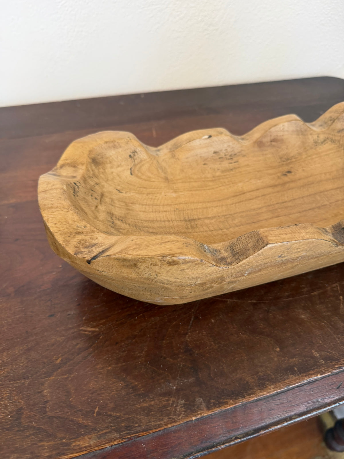 Scalloped Edge Dough Bowl - Will Get Makeover
