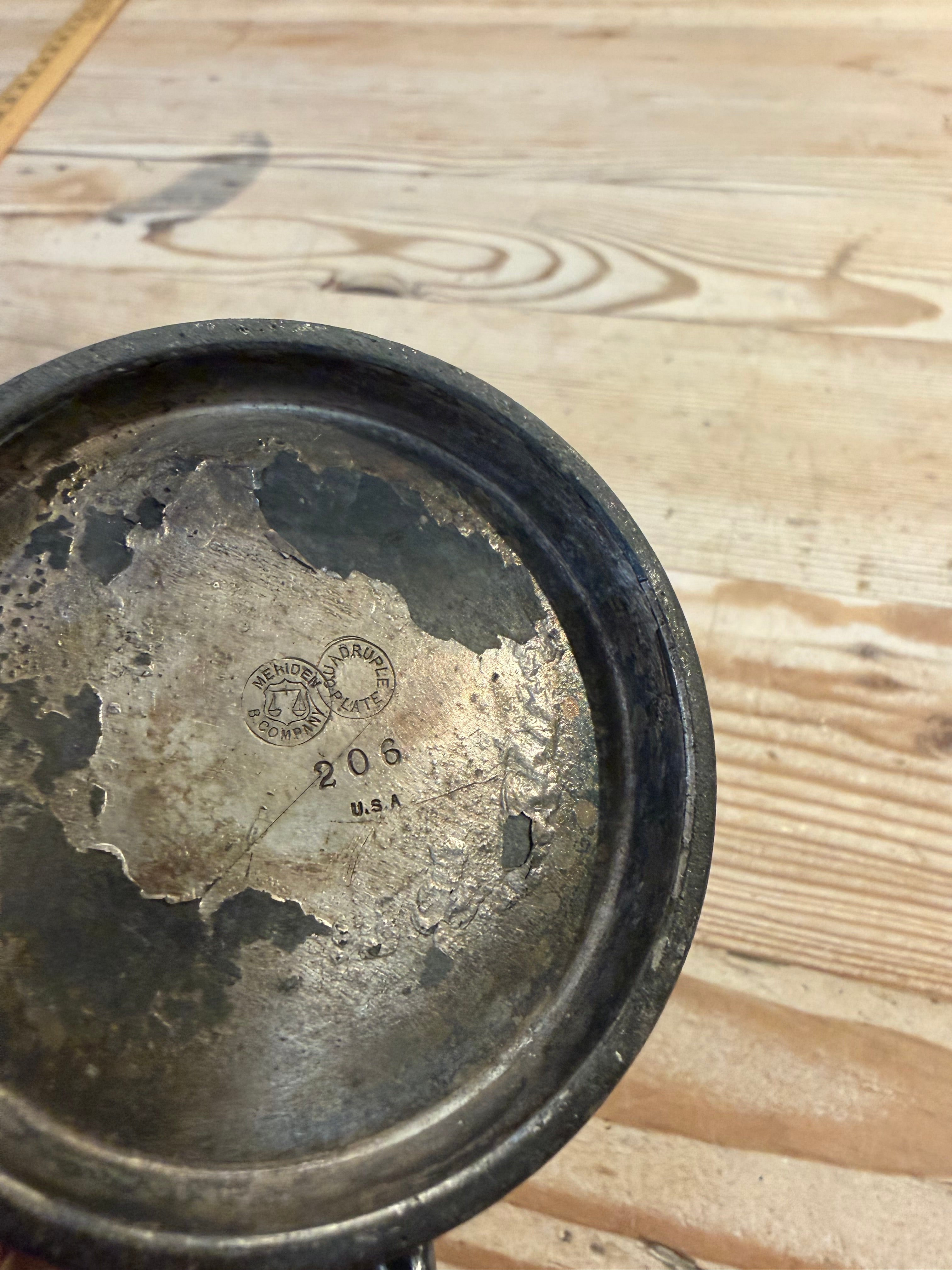 1800’s Meriden Company Quadruple Plate Creamer