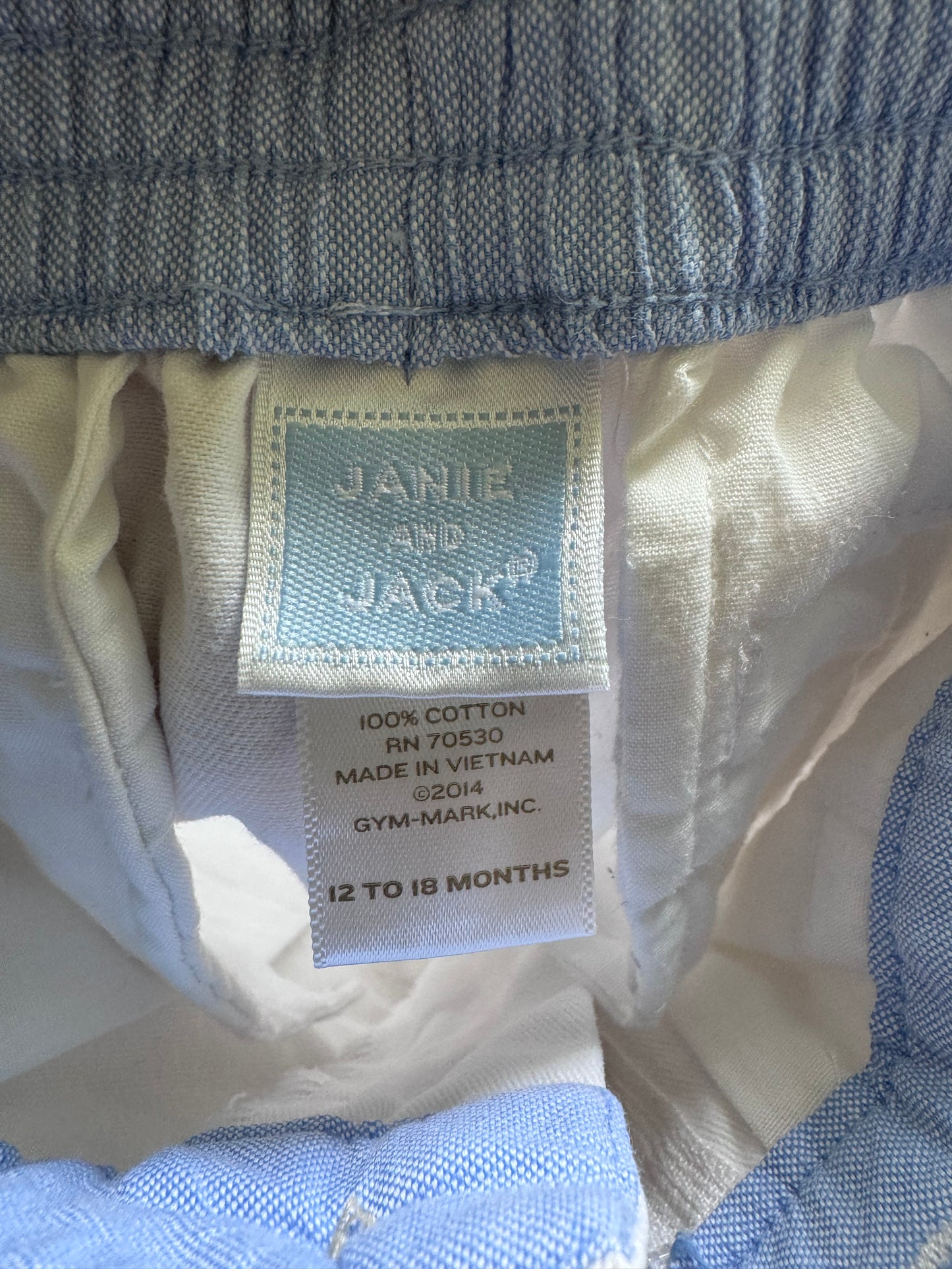 Janie and Jack White Dress Pants 12-18 mo