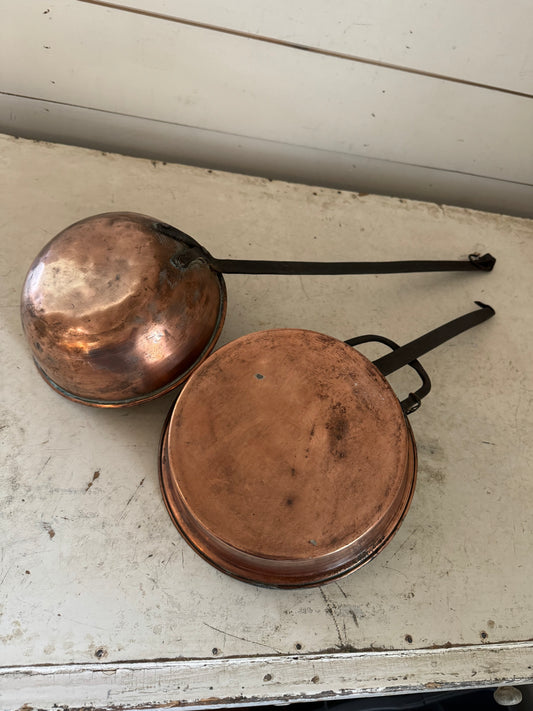 Antique Victorian Copper Pot & Ladle Sold Individually