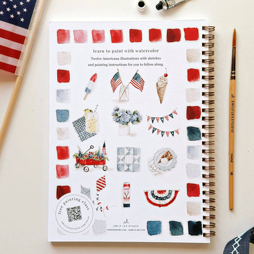 Cuaderno de ejercicios de acuarela americana