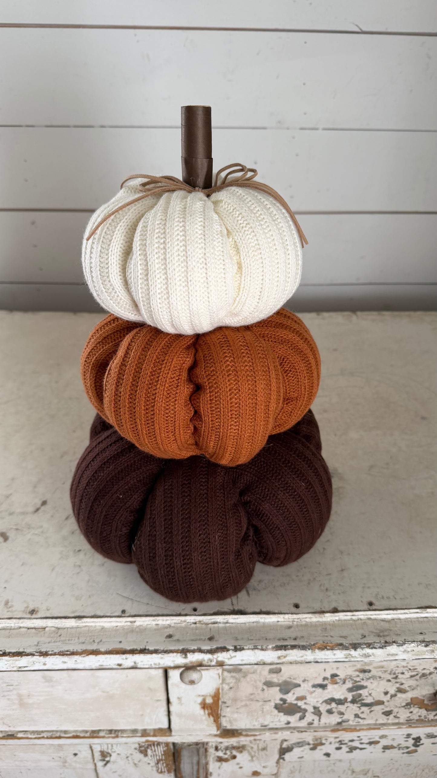 3 Yarn Pumpkin Stack