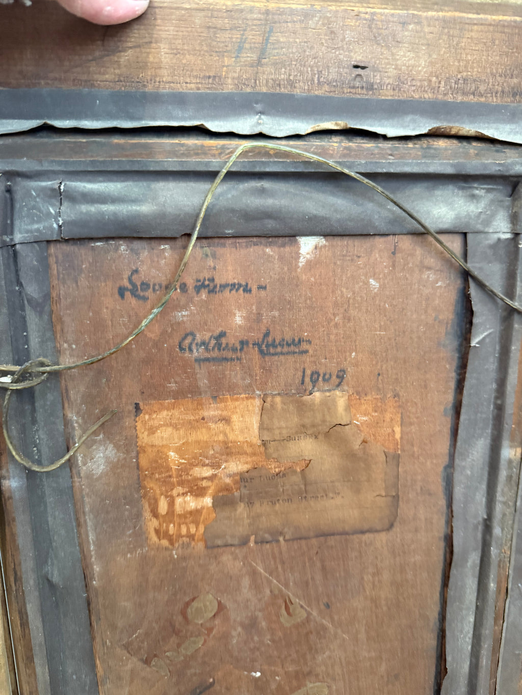 Set of Sir Arthur Lucas Original Oil Paintings in frames with glass 1905 & 1909- French Countryside