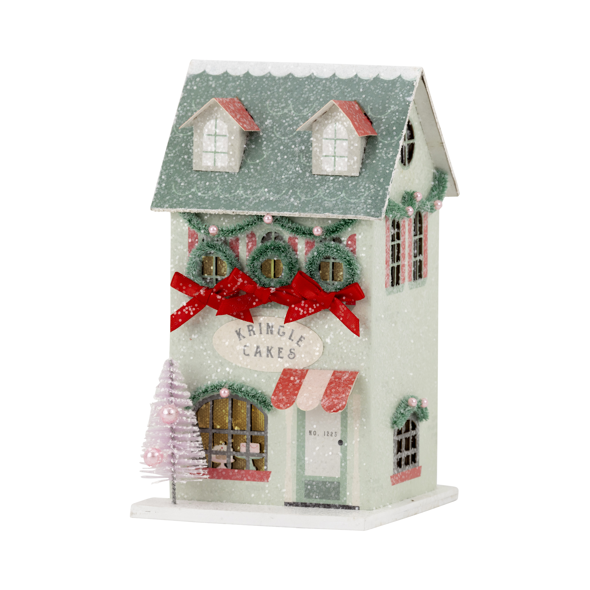 Cake Shoppe - Glitter Christmas village house