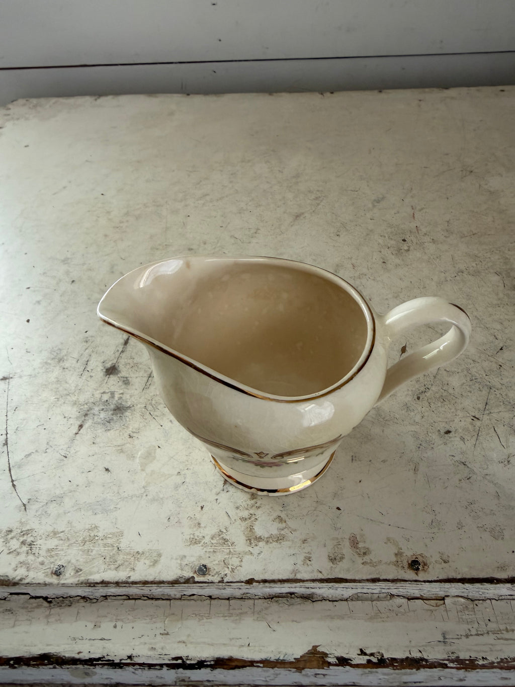Vintage Knowles Creamer has small chip