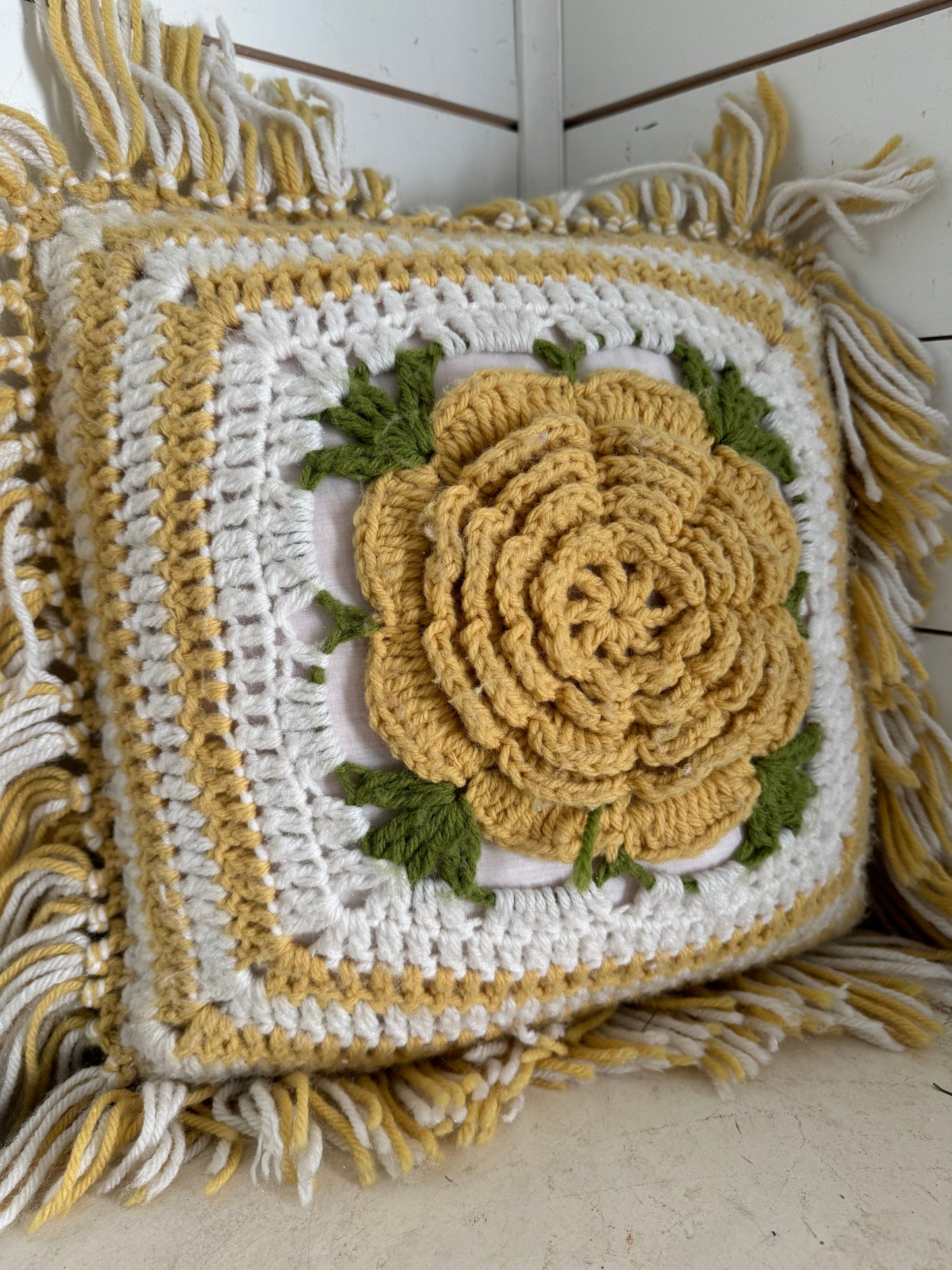 Crochet Pillow with insert