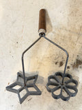 Vintage rosette iron set