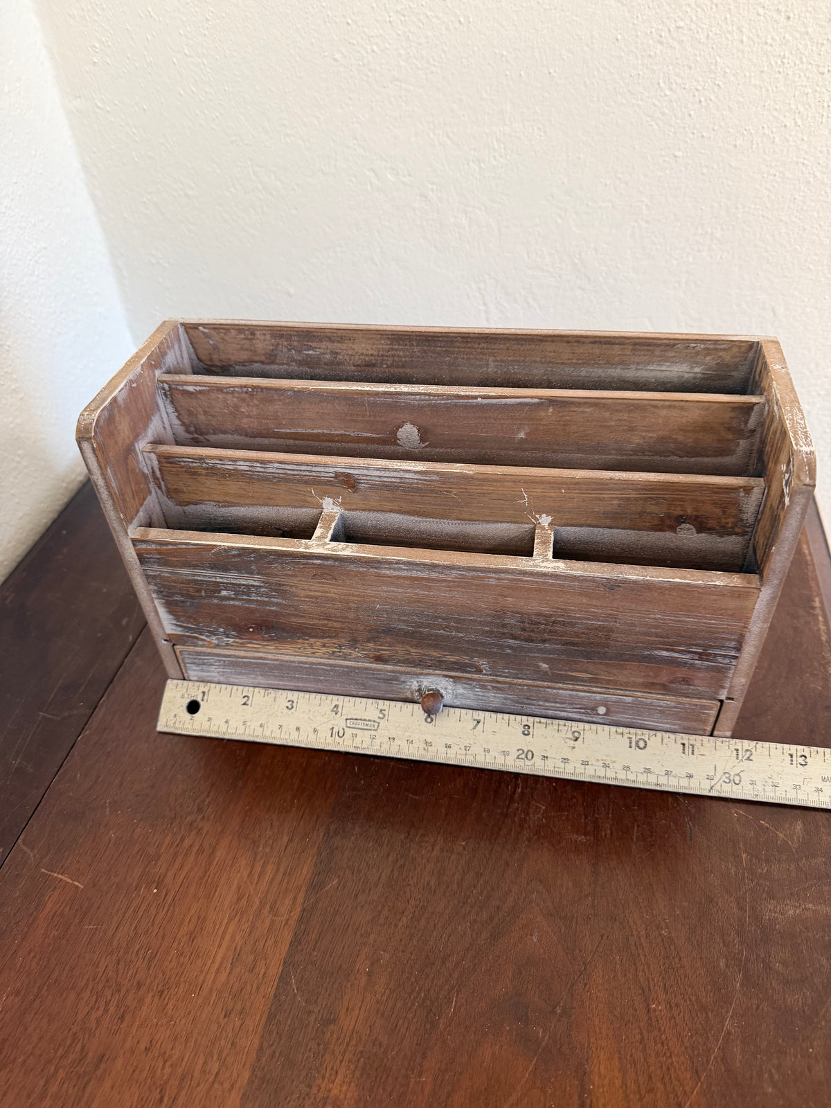 Wooden desk organizer will get makeover
