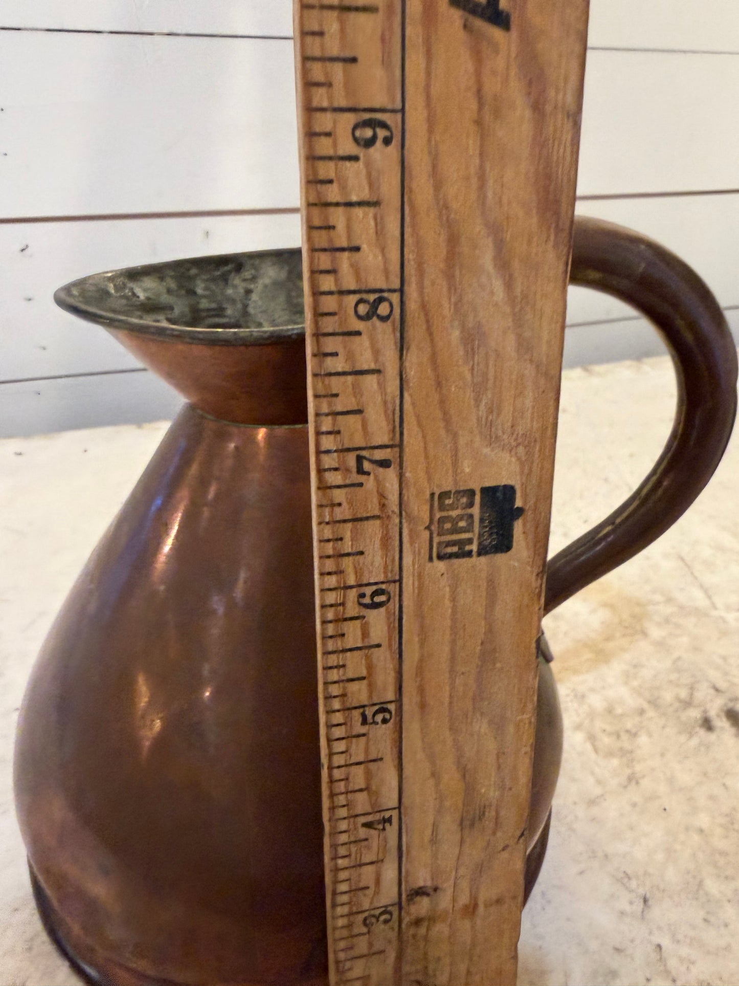 MAntique haystack, copper pitcher, 1/2 gallon size sold individually