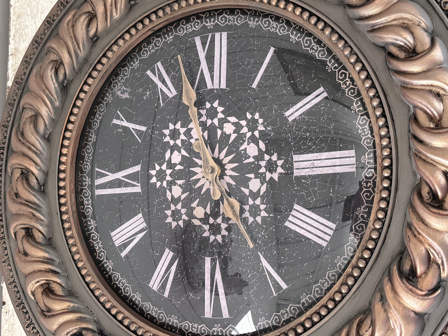 Ornate Clock hand Painted