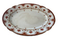 Antique F & Sons Burslem Dudley Pattern Oval Meat Platter | Victorian English Serving Plate | Made In England | Early 1900's