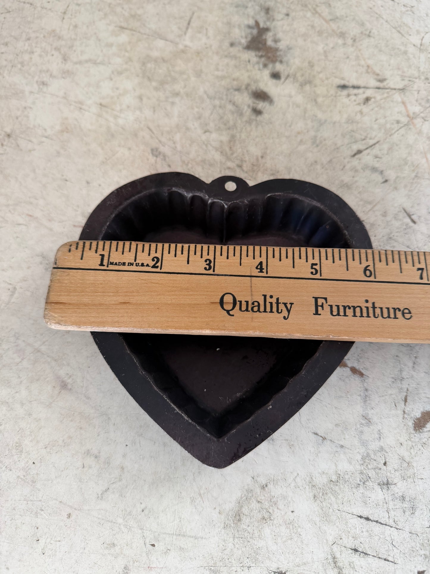 Vintage 6” heart shaped Cake Pan