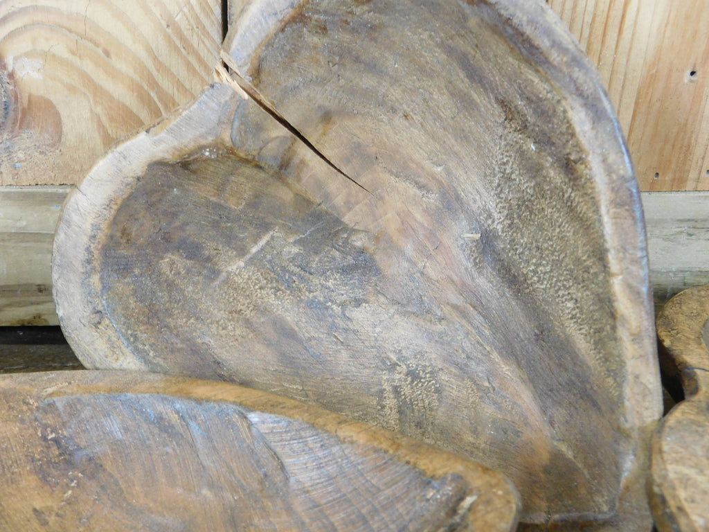 Mini Heart Wood Bowl-6-7” Waxed