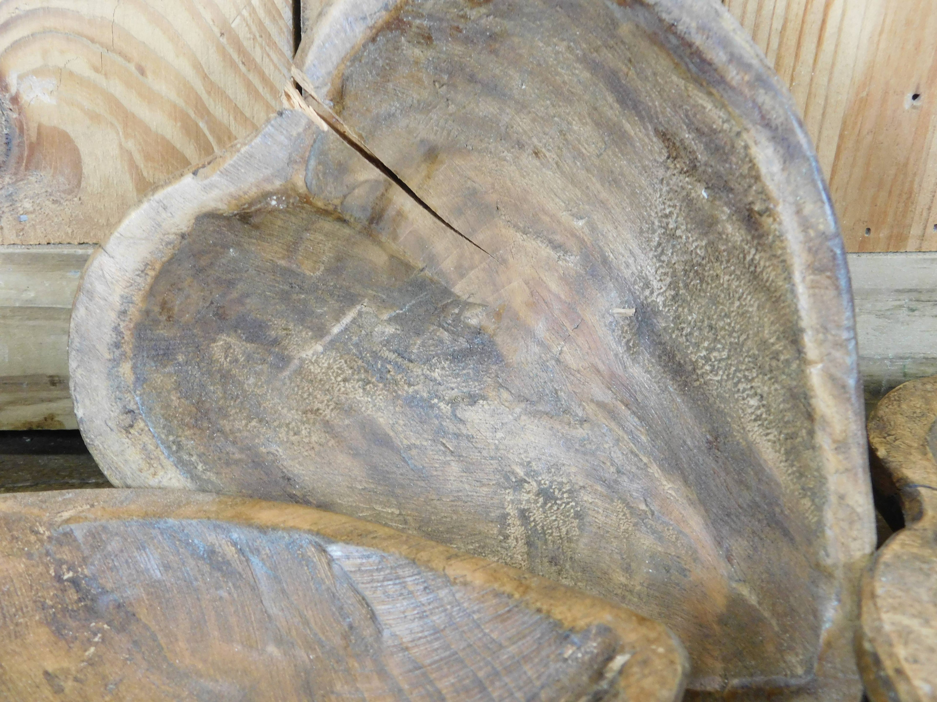 Mini Heart Wood Bowl-6-7” Waxed