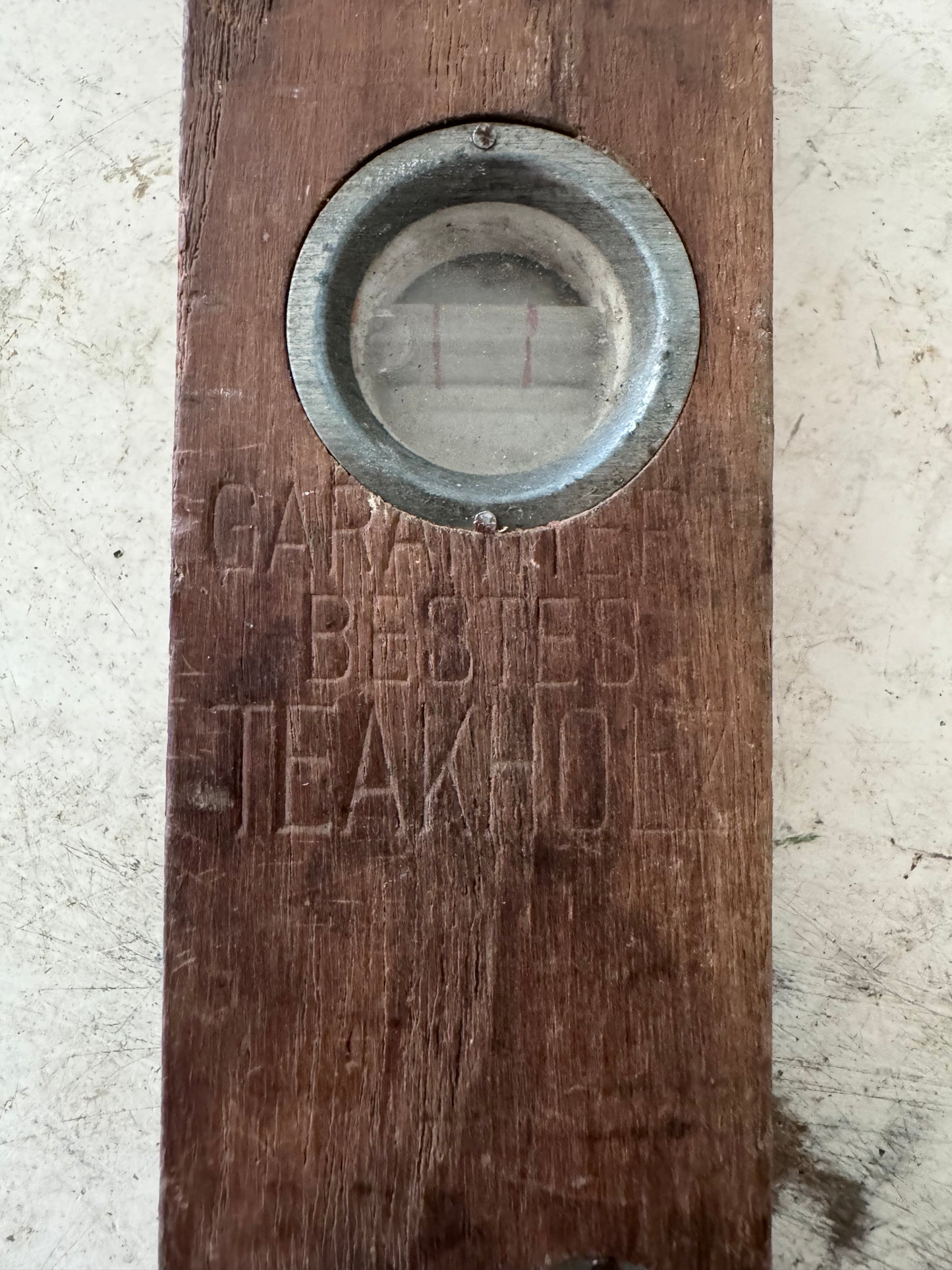 Teak Wood 12” Vintage Level