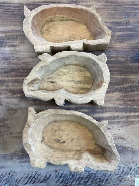Farmhouse Pig Dough Bowl