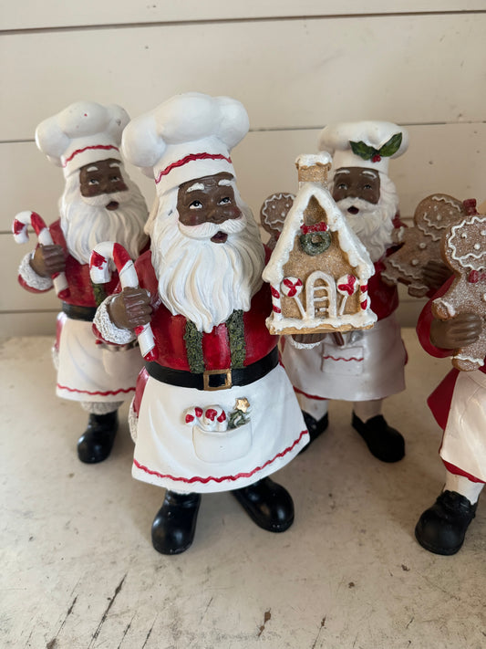 Resin Baking Santas - Sold individually