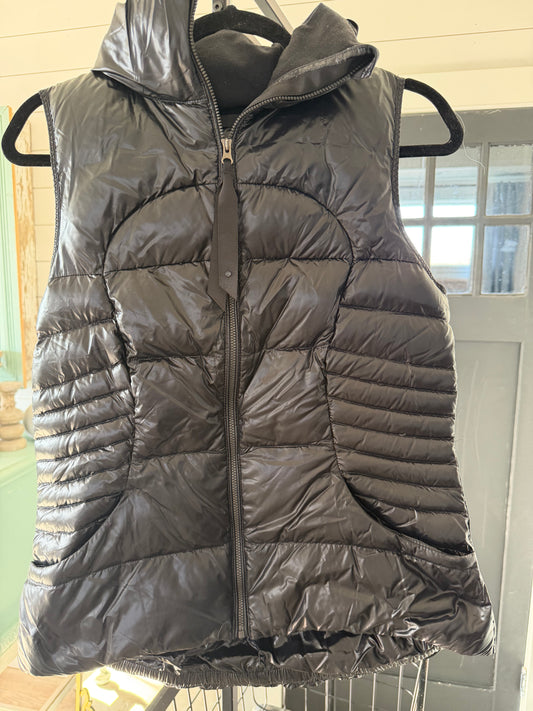 Lululemon Fluffin Awesome Vest Goose Down Black Size 6