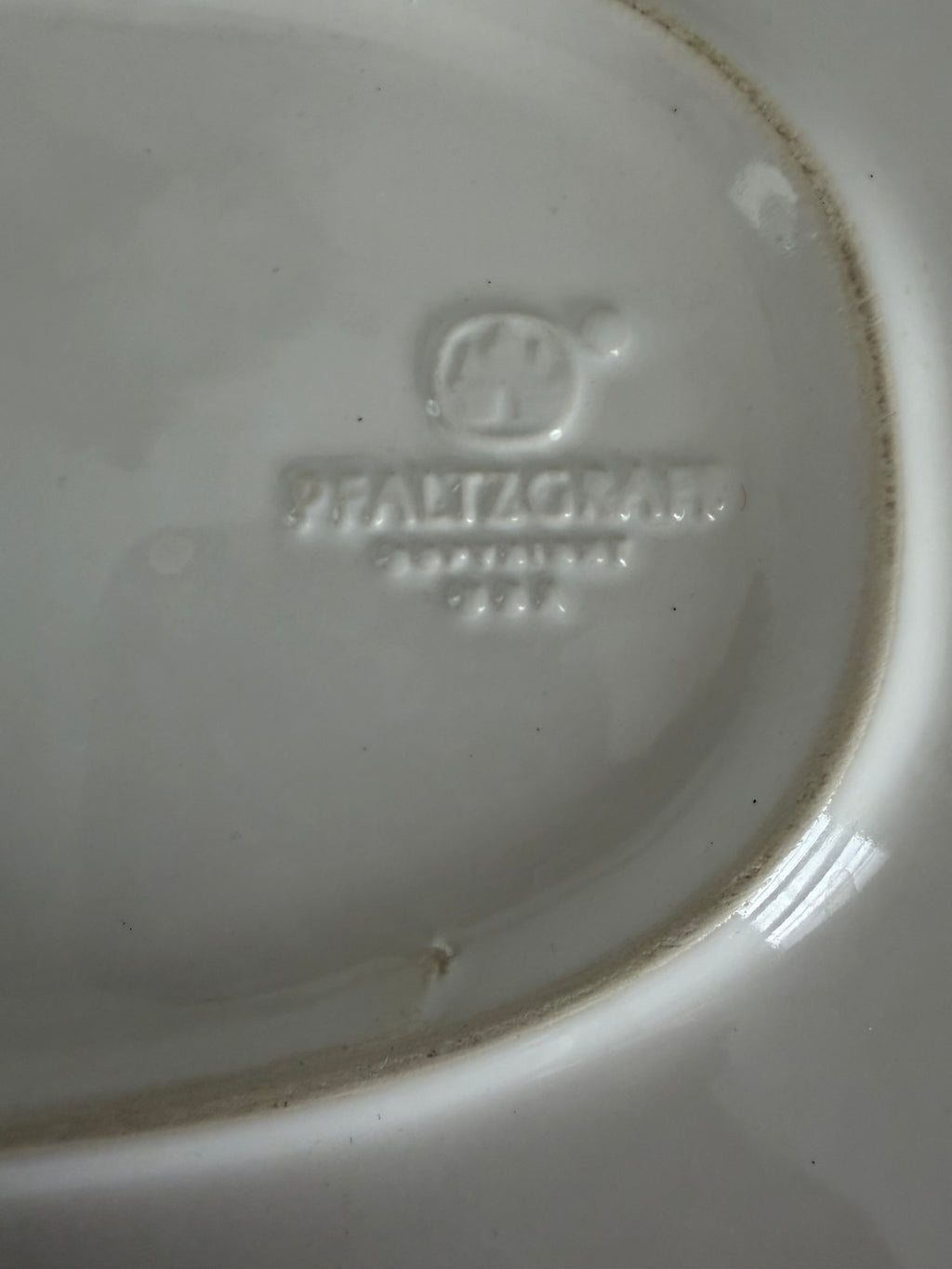 White Pfaltzgraff Edge Platter