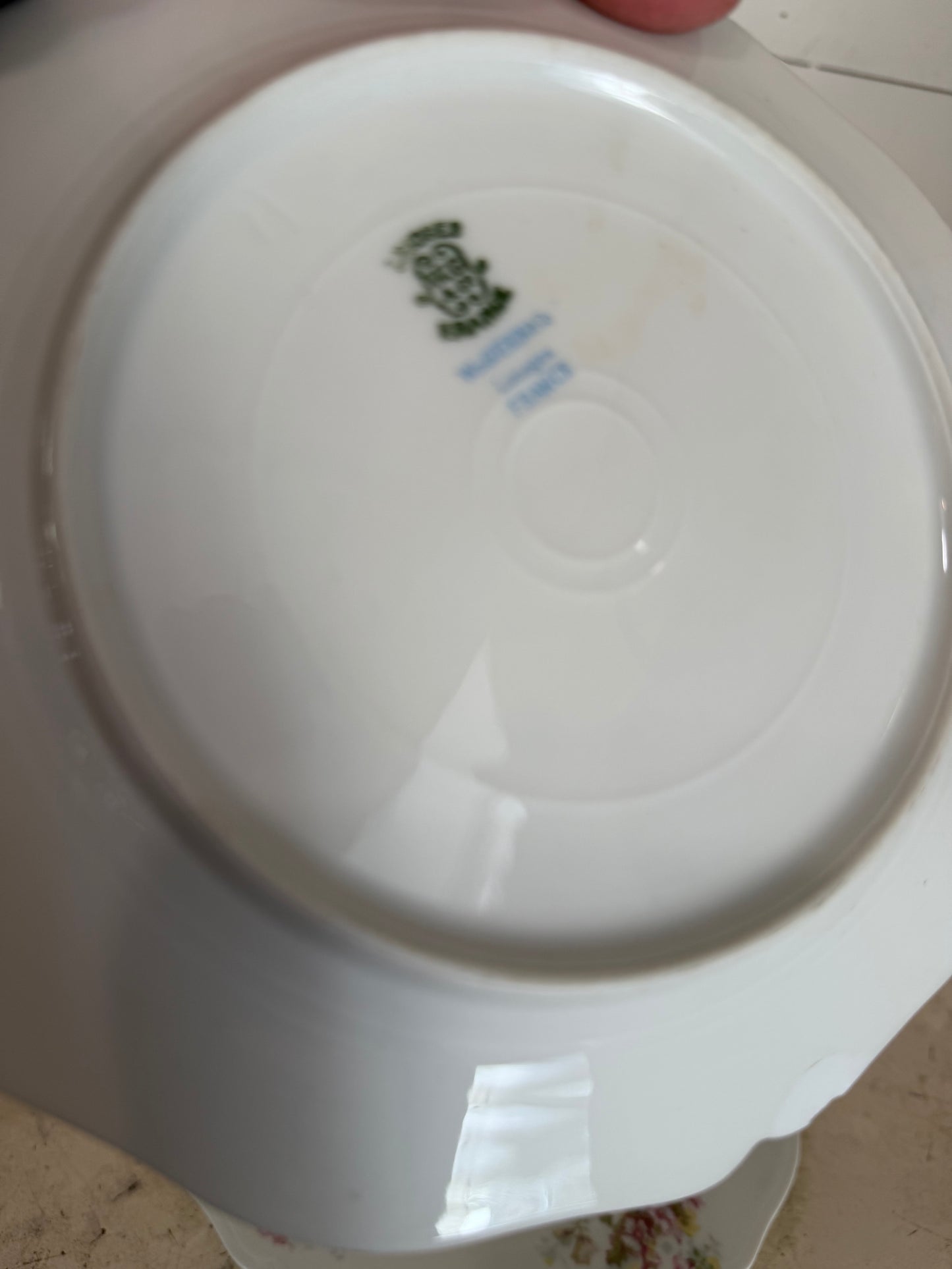 Limoges plate Set - small plate has chips on back