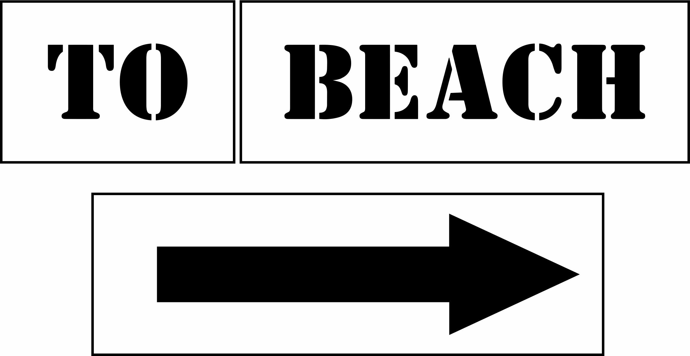 To The Beach Sign Bar Kit | JRV Stencil Designed by Debi from Debi's Design Diary